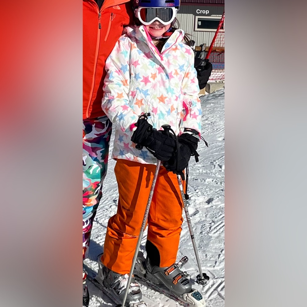 Girls ski outfit. Super cute and warm!